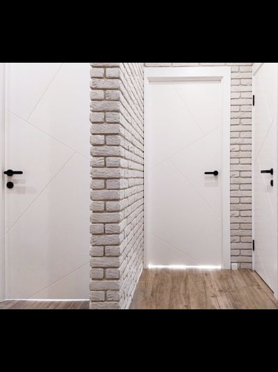 PORTE RICHI (Беларусь). ЛОГИКА, ЛШ33, НАТУРАЛЬНЫЙ ШПОН ЯСЕНЯ + ЭМАЛЬ. ПОЛОТНО ГЛУХОЕ.