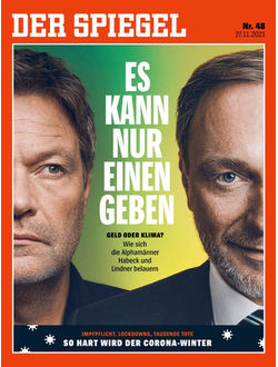 Der Spiegel Magazine 27 November 2021 Es Kann Nur Einen Geben, Иностранные журналы, Intpressshop