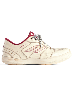 Кроссовки Balenciaga Hamptons Worn-Out White Red