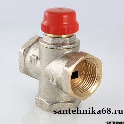 Трехходовой термостатический смесительный клапан Valtec VT.MR01 VT.MR02 VT.MR03 для теплого пола