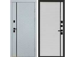 Дверь входная Simple белая с панелью