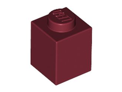 Brick 1 x 1, Dark Red (3005 / 4209383 / 4541376)