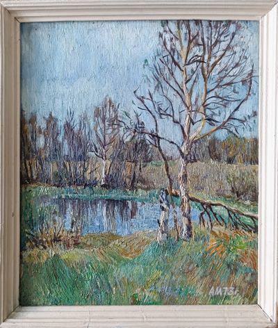&quot;Весна&quot; холст масло Мельников А.А. 1973 год
