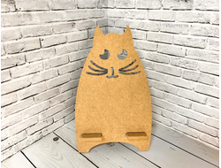 Подставка под телефон или планшет Кошка 200*120 мм из мдф для росписи и декупажа