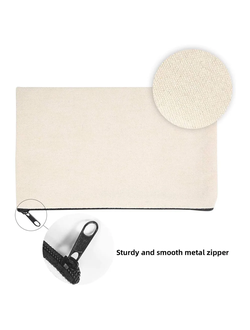 КОСМЕТИЧКА-ПЕНАЛ под сублимацию, БЕЖЕВЫЙ, 18,5х11,5см