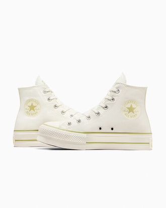 Converse Chuck Taylor All Star Lift Platform Egret Vitality Green