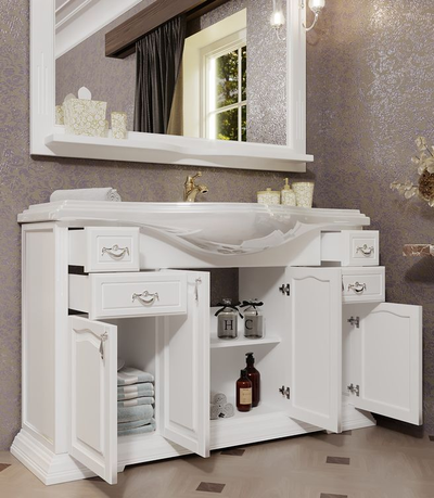 Мебель для ванной Opadiris Риспекто 120 белый матовый