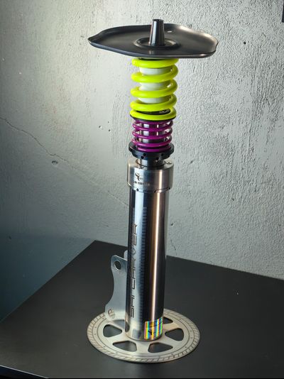 STATIC FINAL: NEON LIME | VIOLET with METAL BASE