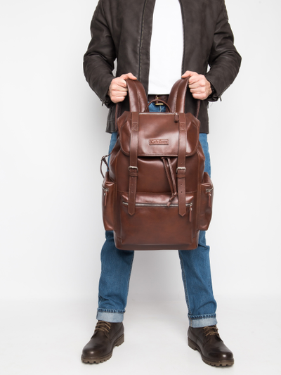 Кожаный рюкзак Voltaggio Premium brown (арт. 3091-53)