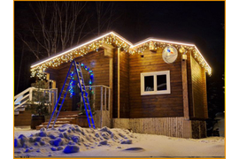 Украшение дома к Новому Году в Иркутске