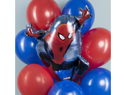 Шар (31''/79 см) Фигура, Человек Паук в полете, 1 шт.