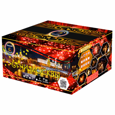 Батарея салютов ОГНИ МОСКВЫ (1" / 200 залпов)