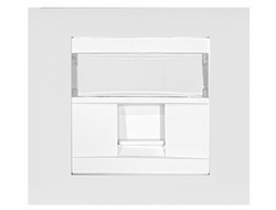 Лицевая панель с суппортом для коннектора RJ45 белый матовый - Apolo 5000 - Efapel 50441 SBM