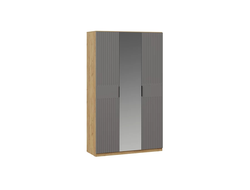 Спальня ХИЛТОН - Шкаф комбинированный Дуб Крафт золотой/Графит матовый