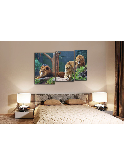 Модульная картина "Внимательные взгляды"