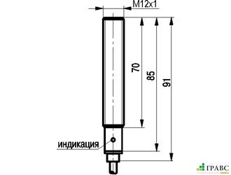 Индуктивный датчик ISB A24A-11-2-L