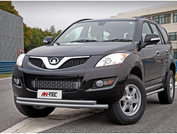 Защита переднего бампера d76/57 на Great Wall Hover H5 (Ховер Н5)