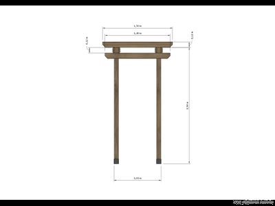 Пергола деревянная В-1