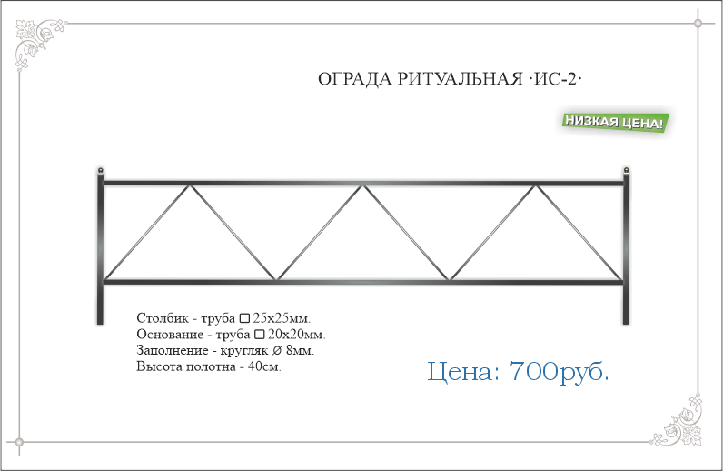 Оградка на могилу своими руками