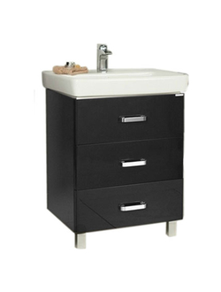 АКВАТОН. Тумба-умывальник "Америна 70 М" 1A169001AM950 черная с раковиной Тигода 70