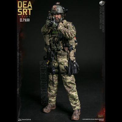 Агент Специальной группы реагирования Эль-Пасо - Коллекционная ФИГУРКА 1/6 scale DEA SRT (Special Response Team)  AGENT - EL PASO (78063) - DAMTOYS - ПОВРЕЖДЕНА КОРОБКА