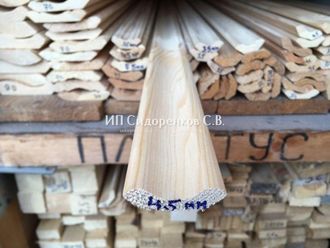 Плинтус деревянный  30х30 мм по диагонали 45 мм (длина 3м) бессучковый срощенный