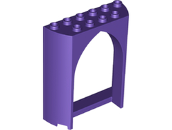 Panel 2 x 6 x 6 with Gothic Arch, Dark Purple (35565 / 6350317)