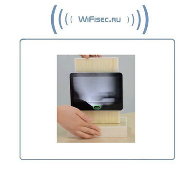 Автономный беспроводной надверный комплект (монитор 7" + панель вызова) с шлюзом LAN с DVR + модуль управления электронным замком, HD (Acebell)