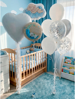 Набор шаров на выписку Облачная История