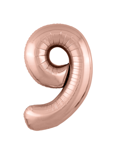 Фольгированный шар Цифра розовое золото