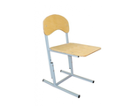 Стул детский, регулируемый «Малыш»: металлокаркас, фанера, лак, группа роста 1-3 (260-340)