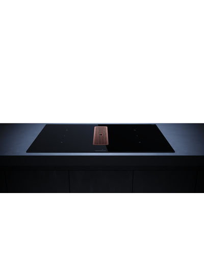Индукционная варочная панель с вытяжкой Kuppersbusch KMI 8350.0 SR Copper