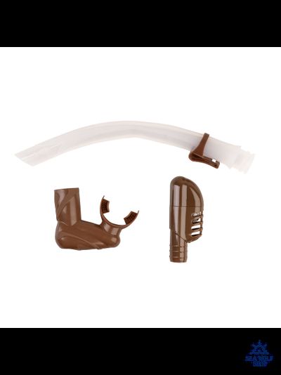 Маска для дайвинга с трубкой Scorpena комплект корич. (взрослый)