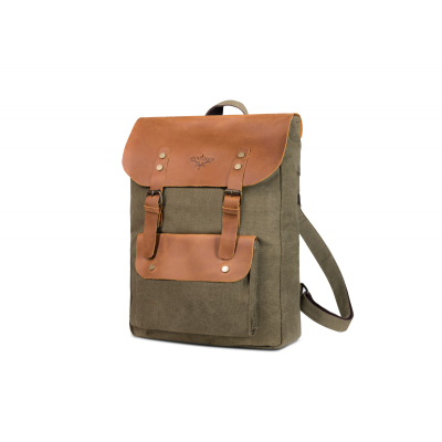 Рюкзак крафтовый Ginger Bird Grog 16 в зеленом цвете