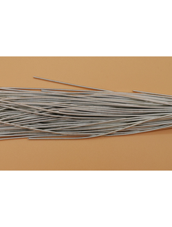 Канитель мягкая, цвет светлое серебро, 1 мм