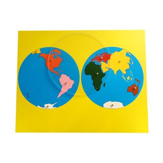 Карта континентов (пазлы)