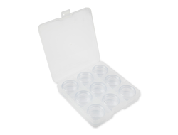 "Gamma" Коробка пластик для шв. принадл. OM-086-057 пластик 13.5 x 13.7 x 2.3 см прозрачный