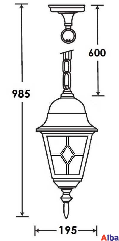 Quadro M 79905 Парковый светильник