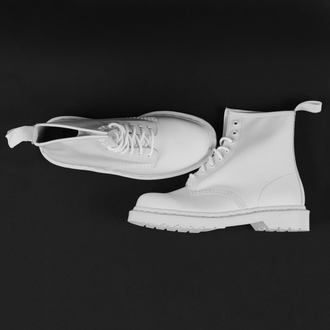 Doc martens white mono best sale