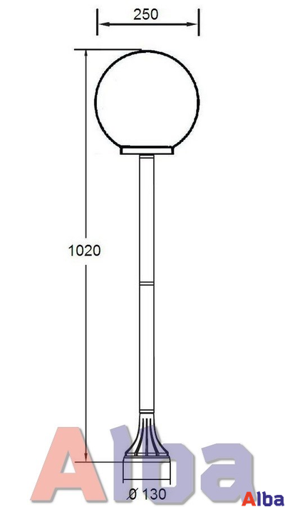 Globo 88206 S Парковый светильник