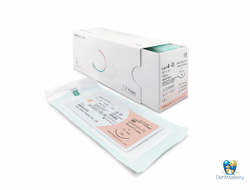 Мононить рассасывающаяся WEGO PGCL USP 4-0, обратно-режущая игла 3/8 19 мм, 75 см (артикул Q43193-75) — синтетический шовный материал