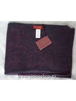 итальянский вязаный шарф женский цвета фуксия Vizio фото шарфов Италии