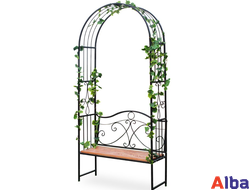 лавка с аркой садовая