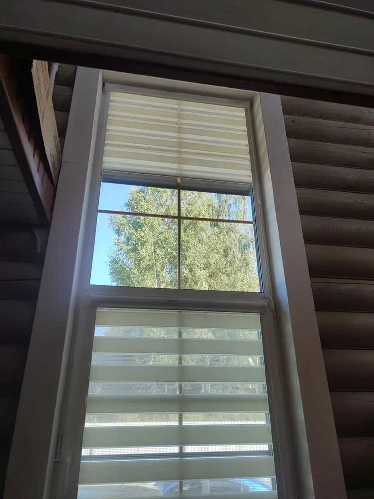 изготовление и монтаж рулонных штор Зебра (день-ночь)