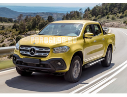 Пороги для Mercedes-Benz X-Class (2017-) Bmw-style V2