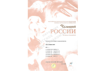 Лора = Зива Хэвенс Гейт - Чемпион России (взрослые классы)