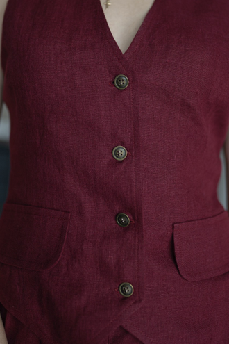 Жакет укороченный (бордо)