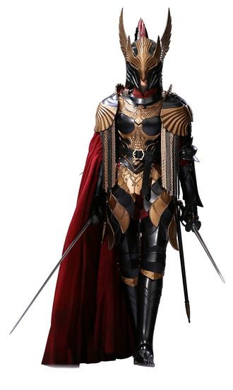 Рыцарь-стражница в черной броне  - Коллекционная ФИГУРКА 1/6 Eagle Knight Guard Black armor Version (ALS011) - POPTOYS