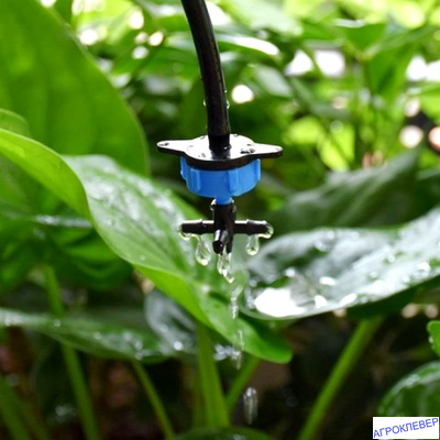 Капельница  8.0 л/ч 0,8-3.2bar компенсированная разборная  1/4 синяя