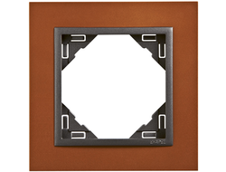 Efapel 90910 TTS, Рамка анимато, 1 пост, темно-оранжевый/серый